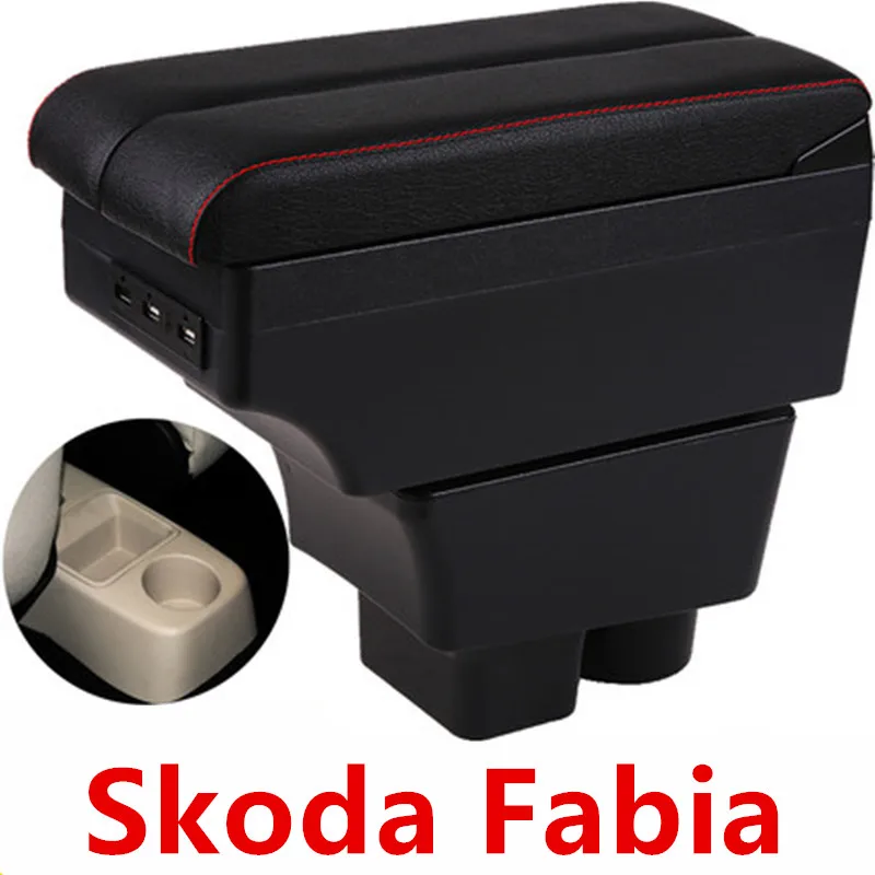 For Skoda Fabia Armrest Box 2008-2014 central Store content box with USB interface
For Skoda Fabia Armrest Box 2008-2014 central Store content box with USB interface