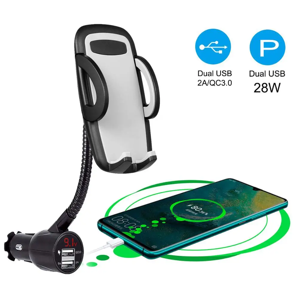 On-board QC3.0 double USB charging mobile phone support android apple digital multi-function quick charge navigation support
On-board QC3.0 double USB charging mobile phone support android apple digital multi-function quick charge navigation support