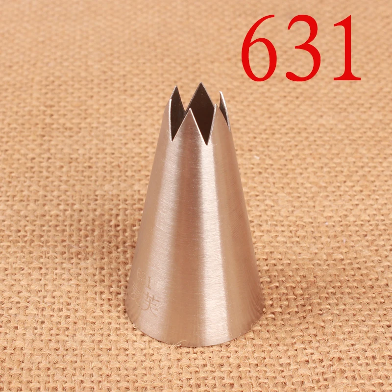 #631 Large Size Open Star Piping Tips Cake Decorating Tools Stainless Steel Icing Nozzle Cream Nozzles Pastry Tips
#631 Large Size Open Star Piping Tips Cake Decorating Tools Stainless Steel Icing Nozzle Cream Nozzles Pastry Tips
