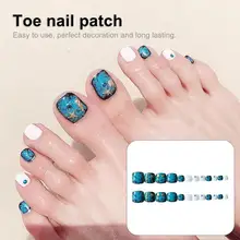Fine Workmanship 24Pcs Elegant Beauty Makeup False Toenails with Glue Fake Tips Exquisite for DIY
Fine Workmanship 24Pcs Elegant Beauty Makeup False Toenails with Glue Fake Tips Exquisite for DIY
