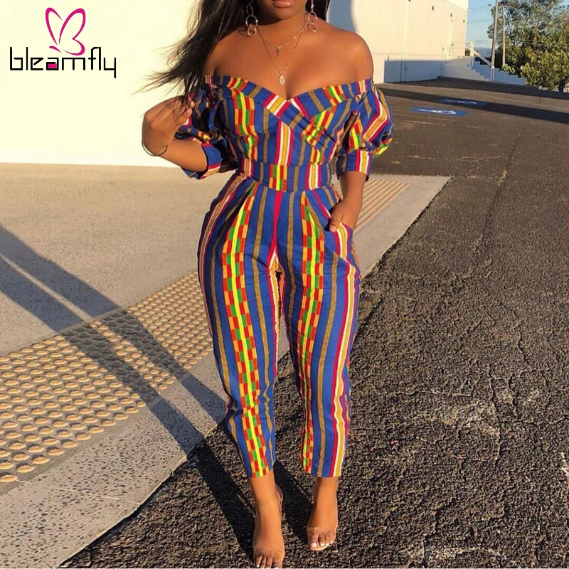 Summer Women Colorful Stripes Printing Bodysuit Bodycon Short Sleeve V-neck Jumpsuit Sexy Club Night Party Long Romper Playsuit
Summer Women Colorful Stripes Printing Bodysuit Bodycon Short Sleeve V-neck Jumpsuit Sexy Club Night Party Long Romper Playsuit