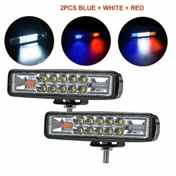Lamp Work Light Bar White/Red/Blue 12V 24V 36W IP67 6000K 2x 6inch LED
Lamp Work Light Bar White/Red/Blue 12V 24V 36W IP67 6000K 2x 6inch LED