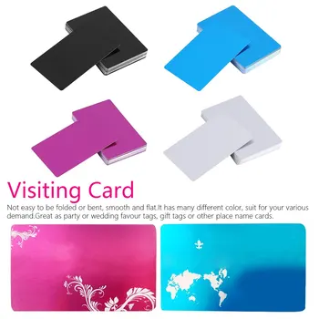 100PCS/LOT Business Name Cards Multicolor Aluminium Alloy Metal Sheet Testing Material for Laser Marking Machine
100PCS/LOT Business Name Cards Multicolor Aluminium Alloy Metal Sheet Testing Material for Laser Marking Machine