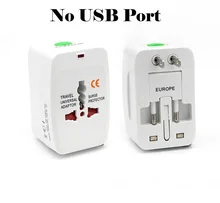 

Electric Plug Power Socket Adapter International Travel Universal Charger Converter EU UK US AU Option USB