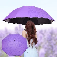Dust-proof and UV-proof umbrella 3 fold black rubber cloth 8 bone blossom dome folding umbrella waterproof garden travel
Dust-proof and UV-proof umbrella 3 fold black rubber cloth 8 bone blossom dome folding umbrella waterproof garden travel