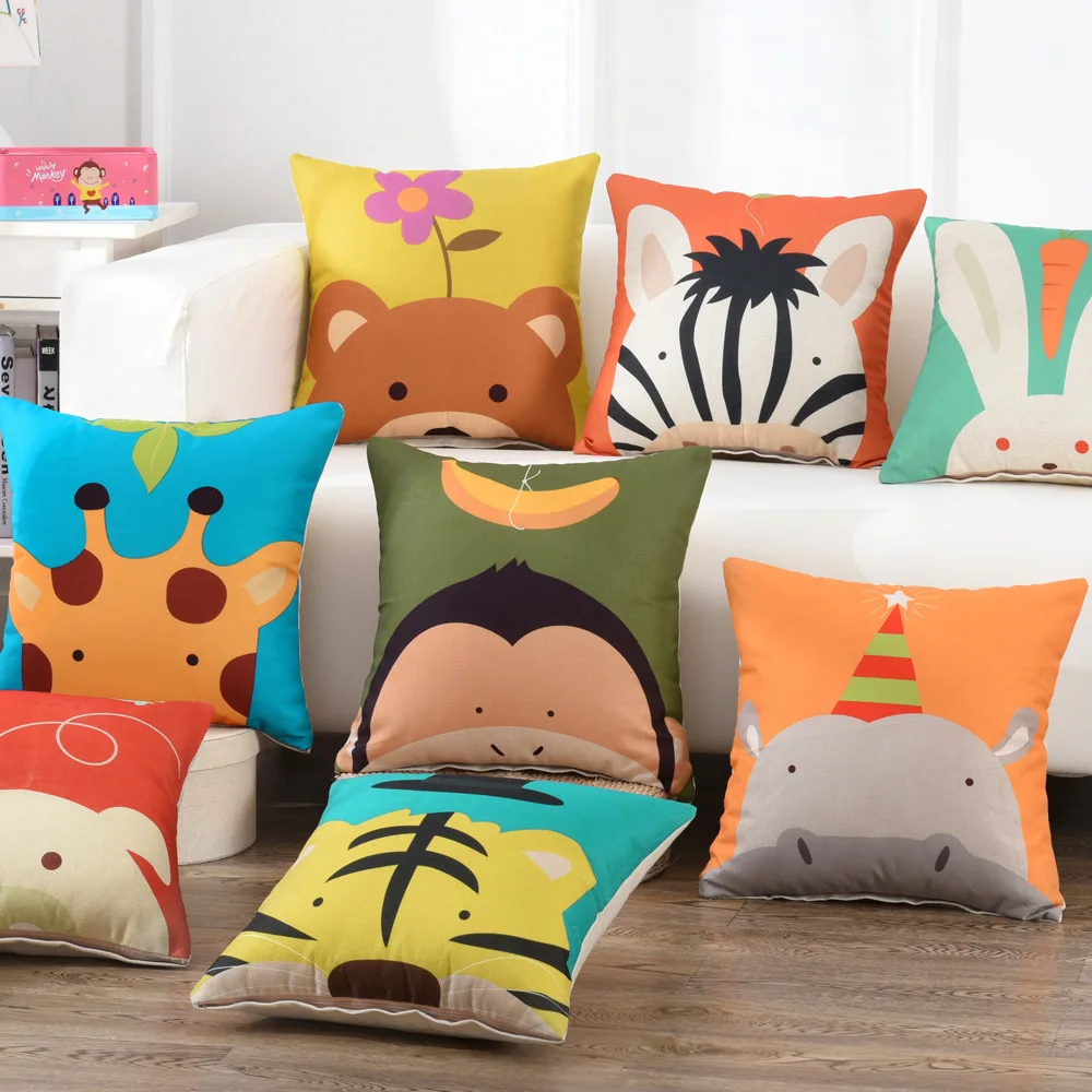 Cute Cartoon Printing Linen Square Sofa Children Cushion Cover Nap Throw Pillow Case Decorbox Home Decor Household Supplies
Cute Cartoon Printing Linen Square Sofa Children Cushion Cover Nap Throw Pillow Case Decorbox Home Decor Household Supplies