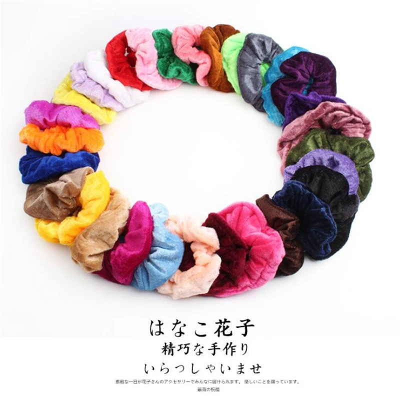 30 Color Women Girls Velvet Simple Design Round Elastic Hairband Ponytail Holder Korean Style Girls Fashion Scrunchies Hair Gum
30 Color Women Girls Velvet Simple Design Round Elastic Hairband Ponytail Holder Korean Style Girls Fashion Scrunchies Hair Gum