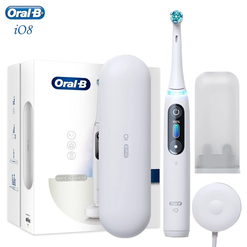 

Oral B iO8 Electric Toothrbush Rotation Electric Sonic Toothbrush Adult Pro-Health Dental Precision Clean Soft Brush Refill