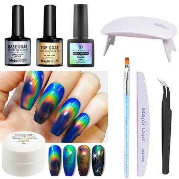 Color-changing Gel Polish Nail Art Set Thermochromic Liquid Polish UV Lamp Painting Brush Nail File
Color-changing Gel Polish Nail Art Set Thermochromic Liquid Polish UV Lamp Painting Brush Nail File