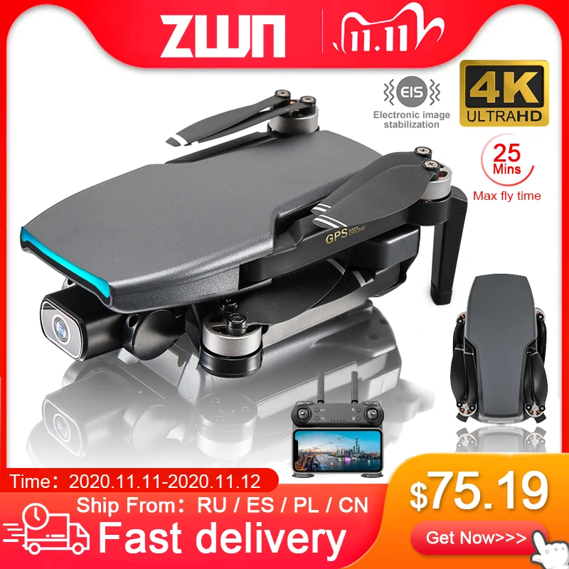 ZWN SG108 GPS Drone with 5G Wifi FPV 4K HD Dual Camera Brushless Optical Flow RC Quadcopter Follow Me Mini Dron vs L108 EX5
ZWN SG108 GPS Drone with 5G Wifi FPV 4K HD Dual Camera Brushless Optical Flow RC Quadcopter Follow Me Mini Dron vs L108 EX5