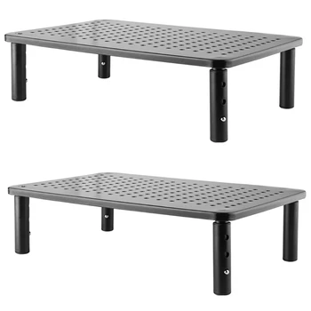2 Pack Laptop PC Monitor Stand with Sturdy Black Metal Construction for Computer Monitor IMac Stand or Computer Shelf 
2 Pack Laptop PC Monitor Stand with Sturdy Black Metal Construction for Computer Monitor IMac Stand or Computer Shelf
