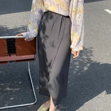 High Waist Side Split Drape Chiffon Skirt Korean Fashion Pleated Long Skirts New Casual Elegant A-line Black Skirts Women 2021 
High Waist Side Split Drape Chiffon Skirt Korean Fashion Pleated Long Skirts New Casual Elegant A-line Black Skirts Women 2021