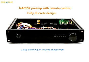 Fully discrete design NAC152 preamp with remote control / 2 way switching or 4 way to choose from
Fully discrete design NAC152 preamp with remote control / 2 way switching or 4 way to choose from