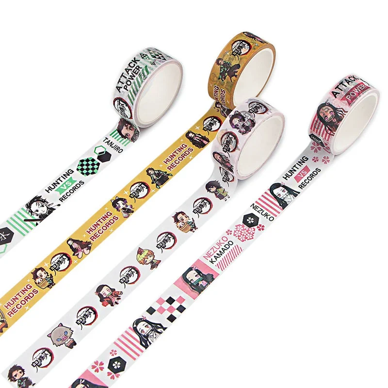 Demon Slayer Anime Washi Tape Diy Scrapbooking Crafts Adhesive Paper Masking Tape Printed Pattern Sticker Decals
Demon Slayer Anime Washi Tape Diy Scrapbooking Crafts Adhesive Paper Masking Tape Printed Pattern Sticker Decals