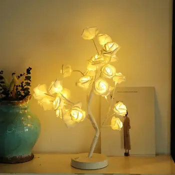 24LED Tree-Shaped Rose Potted Lamp Home Decoration Lamp Night Decor Lamp Romantic Night Light Decoration for Wedding Party 1PC 
24LED Tree-Shaped Rose Potted Lamp Home Decoration Lamp Night Decor Lamp Romantic Night Light Decoration for Wedding Party 1PC