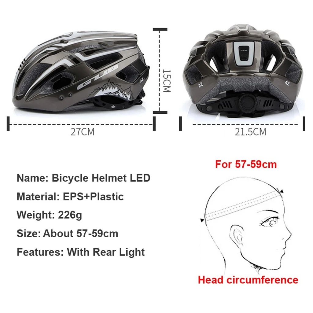 GUB MTB Bike Helmet Road Bicycle Cycling Helmets EPS Foam Protective Gear 19 Breathable Vents 9 Modes Lights USB Rechargeable GUB MTB Bike Helmet Road Bicycle Cycling Helmets EPS Foam Protective Gear 19 Breathable Vents 9 Modes Lights USB Rechargeable