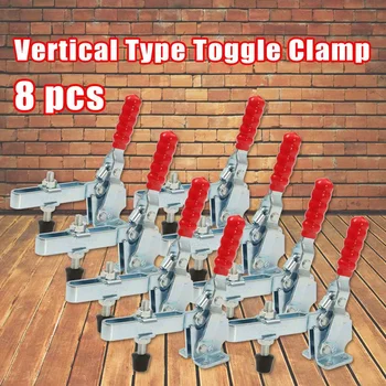 8PCS/Set MTGATHER Toggle Clamp 227KG Holding Capacity Quick Vertical Type 12132 Toggle Clamp Galvanized Iron 
8PCS/Set MTGATHER Toggle Clamp 227KG Holding Capacity Quick Vertical Type 12132 Toggle Clamp Galvanized Iron