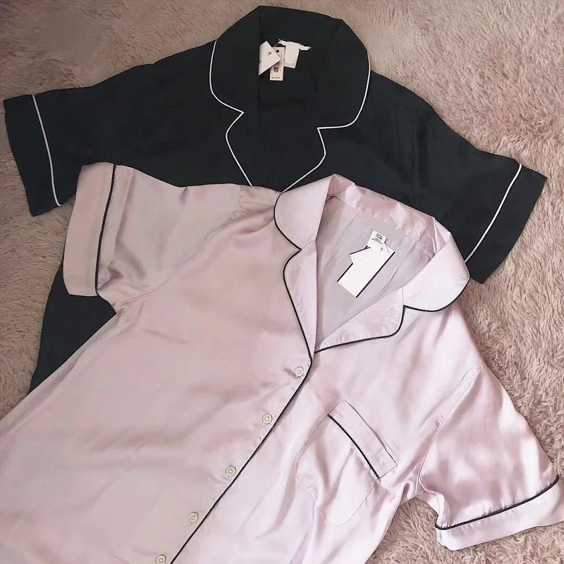 Ladies Sleepwear, Pajamas short sleeve two-piece suit Stylish and comfortable, soft and breathable, ladies nightwear, home wear