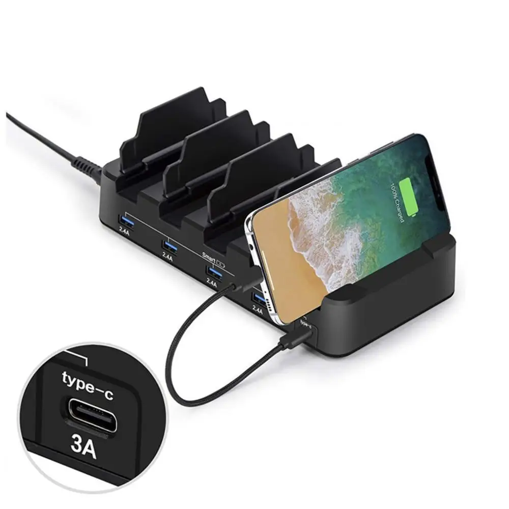 5-Port Usb Charging Station Multi-Function Folding Mobile Phone Tablet Desktop Multi-Port Usb Charger with usb cable
5-Port Usb Charging Station Multi-Function Folding Mobile Phone Tablet Desktop Multi-Port Usb Charger with usb cable