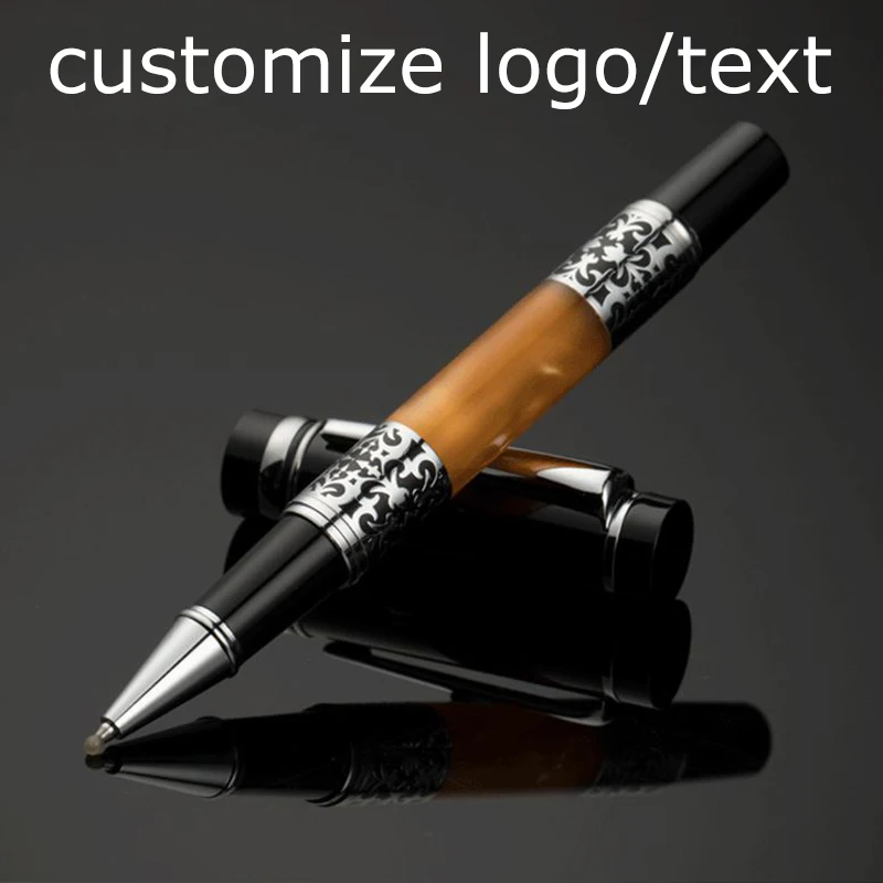 Customiza Logo Text Luxury Metal Signature Ballpoint Pens for Business Writing Office School Supplies 0.5 Mm Roller Ball Gift
Customiza Logo Text Luxury Metal Signature Ballpoint Pens for Business Writing Office School Supplies 0.5 Mm Roller Ball Gift