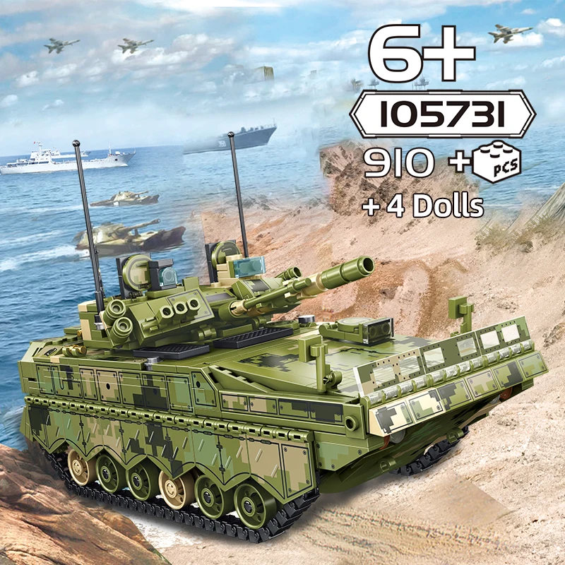 910Pcs Blocks Military Panzer Tank Model Building Blocks Technic Car WW2 Police Army SWAT Figures Bricks Kids Toys For Boys Gift
910Pcs Blocks Military Panzer Tank Model Building Blocks Technic Car WW2 Police Army SWAT Figures Bricks Kids Toys For Boys Gift
