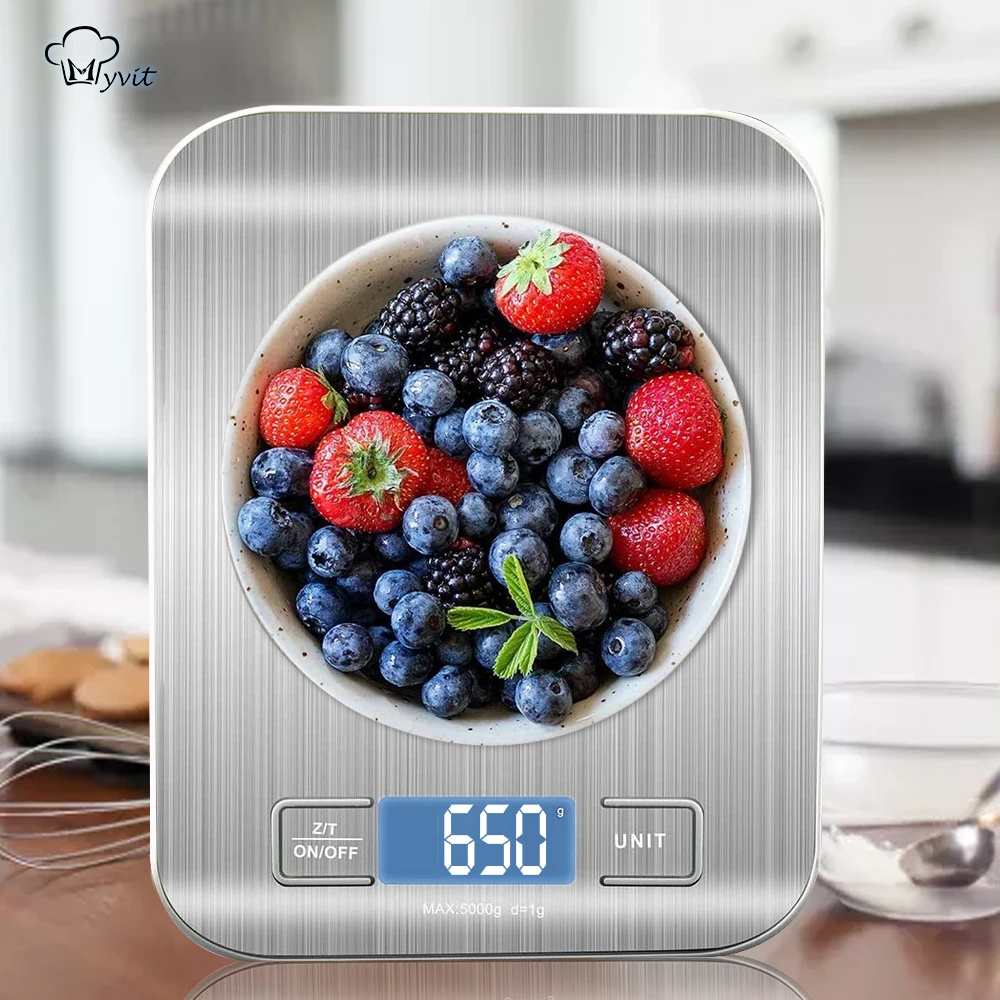 Digital Kitchen Scale, LCD Display 1g/0.1oz Precise Stainless Steel Food Scale for Cooking Baking weighing Scales Electronic
Digital Kitchen Scale, LCD Display 1g/0.1oz Precise Stainless Steel Food Scale for Cooking Baking weighing Scales Electronic