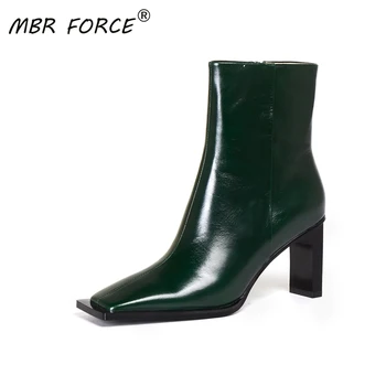 MBR FORCE Fashion Genuine Leather High Quality ankle boots for women high heels shoes woman lady botas mujer botte femme zipper
MBR FORCE Fashion Genuine Leather High Quality ankle boots for women high heels shoes woman lady botas mujer botte femme zipper