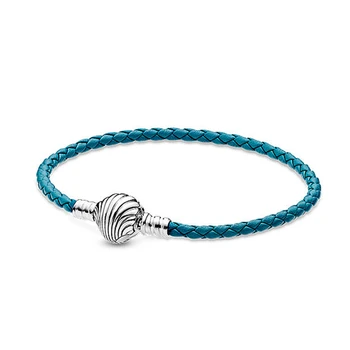 YinDX 925 sterling silver bracelet new shell blue leather rope summer ocean series suitable for original female jewelry
YinDX 925 sterling silver bracelet new shell blue leather rope summer ocean series suitable for original female jewelry
