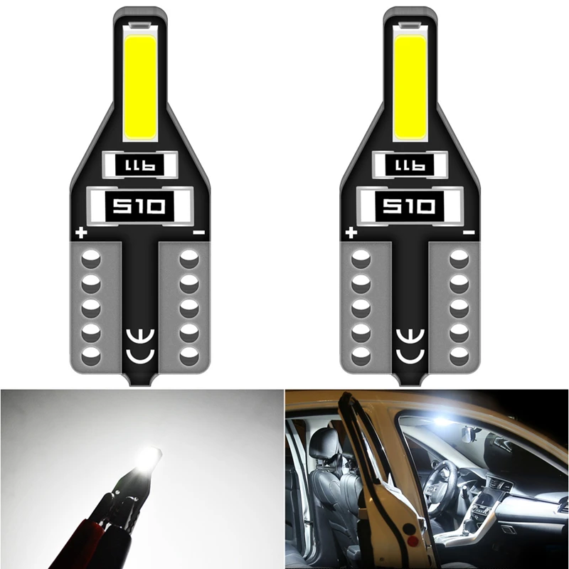 2 шсветодиодный автомобильные светодиодные лампы T10 W5W 194 168 для Hyundai Tucson Accent Azera