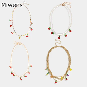 Miwens Newest 2020 ZA Fruit Chains Necklace For Women Luxury Watermelon Cherry Strawberry Maxi Link Necklaces Charm Jewelry Gift
Miwens Newest 2020 ZA Fruit Chains Necklace For Women Luxury Watermelon Cherry Strawberry Maxi Link Necklaces Charm Jewelry Gift