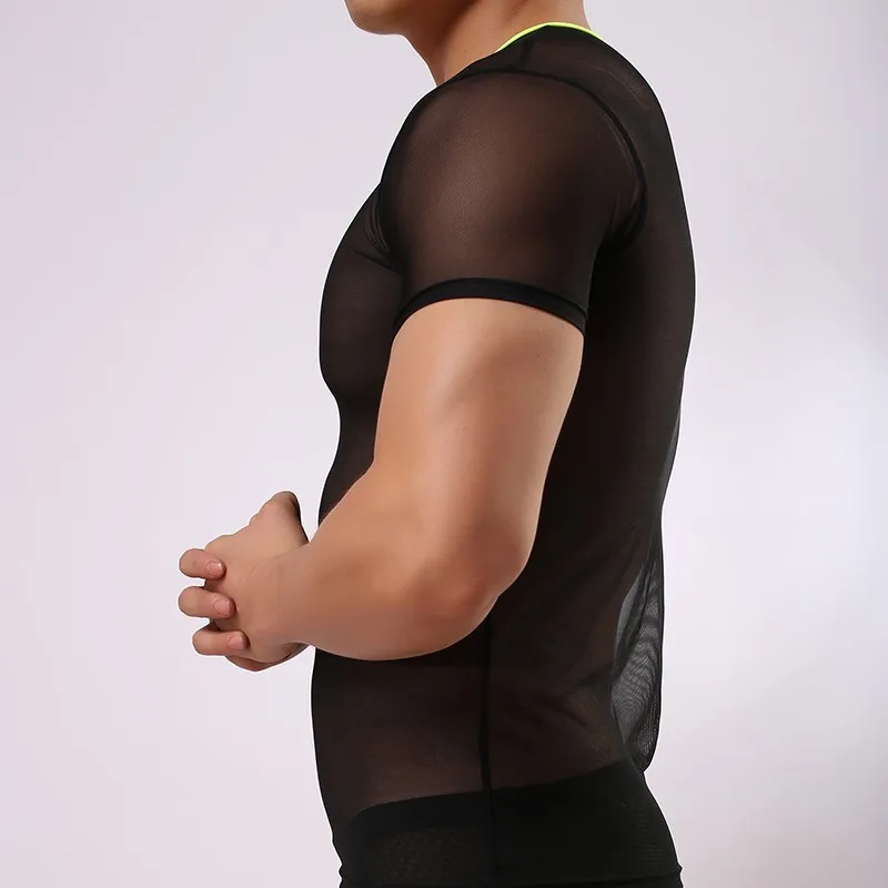 Summer-2016-Fashion-Man-Sexy-Mesh-Transparent-Compression-T-Shirts-Gay-Fitness-Ultra-thin-Quick-dry (2)