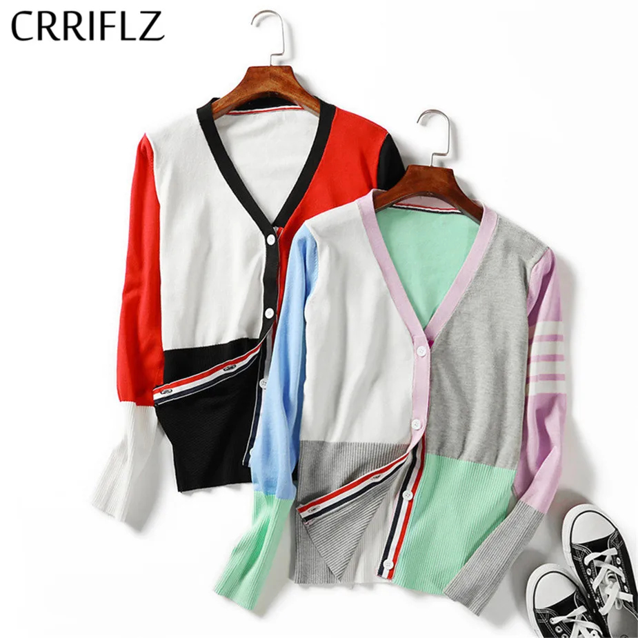 New Sweater Female V-neck Buttoned Colorblock Cardigan Knitted Jacket Autumn Winter Computer Knitted Casual Viscose Full CRRIFLZ
New Sweater Female V-neck Buttoned Colorblock Cardigan Knitted Jacket Autumn Winter Computer Knitted Casual Viscose Full CRRIFLZ
