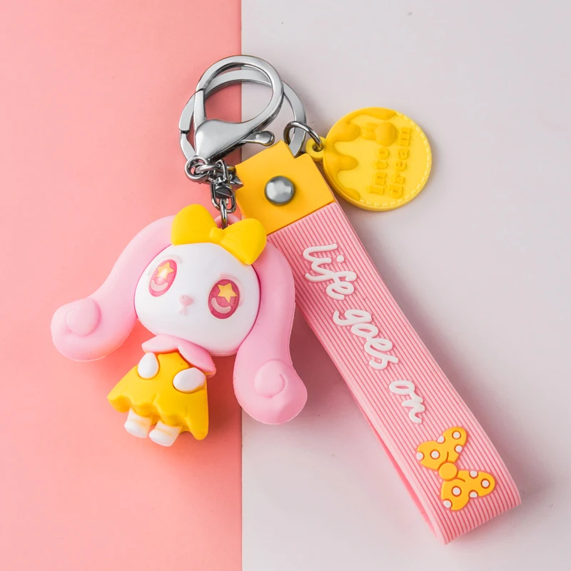 PVC Cartoon Girl Doll Metal Keychain Pink Blue Purple Blue Hair Pendant Bag Car Key Ring Jewelry Lanyard Accessory Girl Kid Gift
PVC Cartoon Girl Doll Metal Keychain Pink Blue Purple Blue Hair Pendant Bag Car Key Ring Jewelry Lanyard Accessory Girl Kid Gift