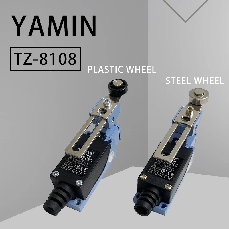 TZ-8108 Rotary Lever Reset Momentary (Not Fix) Adjustable Roller Mini Silver Contact ME-8108 Aluminum Alloy Base Limit Switch
TZ-8108 Rotary Lever Reset Momentary (Not Fix) Adjustable Roller Mini Silver Contact ME-8108 Aluminum Alloy Base Limit Switch