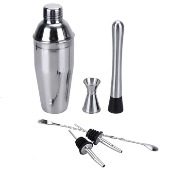 6Pcs 750ml Stainless Steel Cocktail Shaker Bar Set Wine Martini Drink Mixer Bar/Party Tool Bartender Gifts
6Pcs 750ml Stainless Steel Cocktail Shaker Bar Set Wine Martini Drink Mixer Bar/Party Tool Bartender Gifts