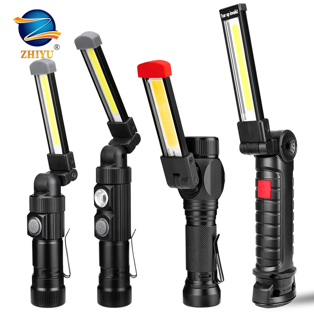 Portable 5 Mode COB Flashlight Torch USB Rechargeable LED Work Light Magnetic COB Lanterna Hanging Hook Lamp for Outdoor Camping
Portable 5 Mode COB Flashlight Torch USB Rechargeable LED Work Light Magnetic COB Lanterna Hanging Hook Lamp for Outdoor Camping