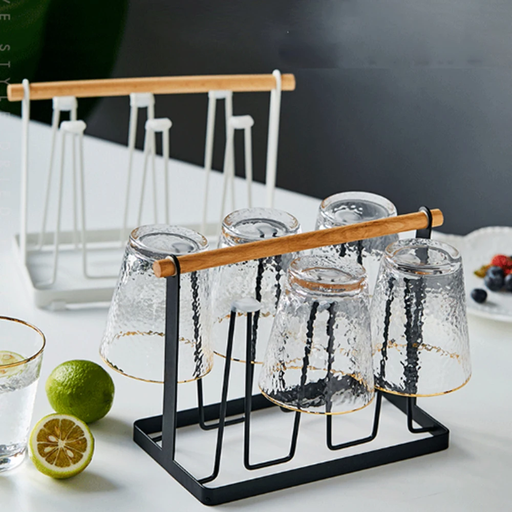 Kitchen Wrought Iron Cup Holder Household Drain Cup Shelf For Kitchen Cup Storage Rack Hanging Drainer Storage Practical Durable
Kitchen Wrought Iron Cup Holder Household Drain Cup Shelf For Kitchen Cup Storage Rack Hanging Drainer Storage Practical Durable
