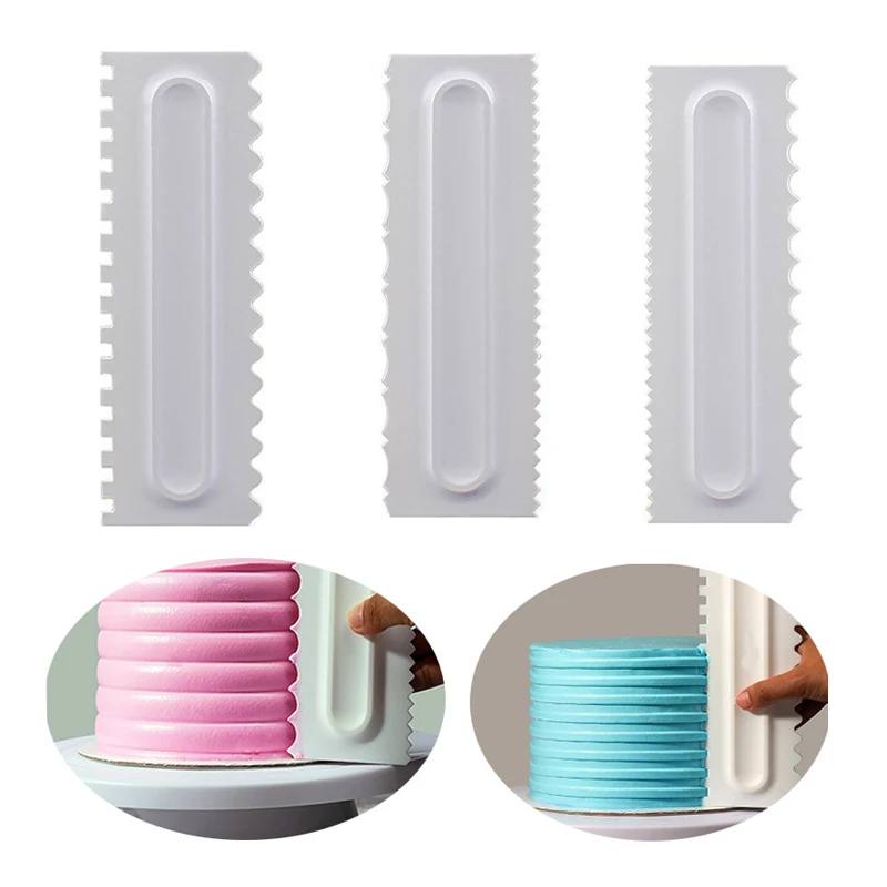 Plastic Cake Decorating Comb Icing Smother Cake Scraper for Cream Butter Mousse Cake Fondant Spatulas Baking Pastry Tools
Plastic Cake Decorating Comb Icing Smother Cake Scraper for Cream Butter Mousse Cake Fondant Spatulas Baking Pastry Tools