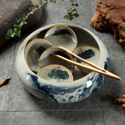 Antique Hand-painted Tea Wash Ceramic Pen Wash Kung Fu Cup Dishwashing Tea Set Accessories Landscape Retro ice crack
Antique Hand-painted Tea Wash Ceramic Pen Wash Kung Fu Cup Dishwashing Tea Set Accessories Landscape Retro ice crack