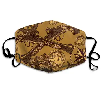 Various Pirate Elements Washable Reusable Mask, Cotton Anti Dust Half Face Mouth Mask For Kids Teens Men Women With Adjustable
Various Pirate Elements Washable Reusable Mask, Cotton Anti Dust Half Face Mouth Mask For Kids Teens Men Women With Adjustable