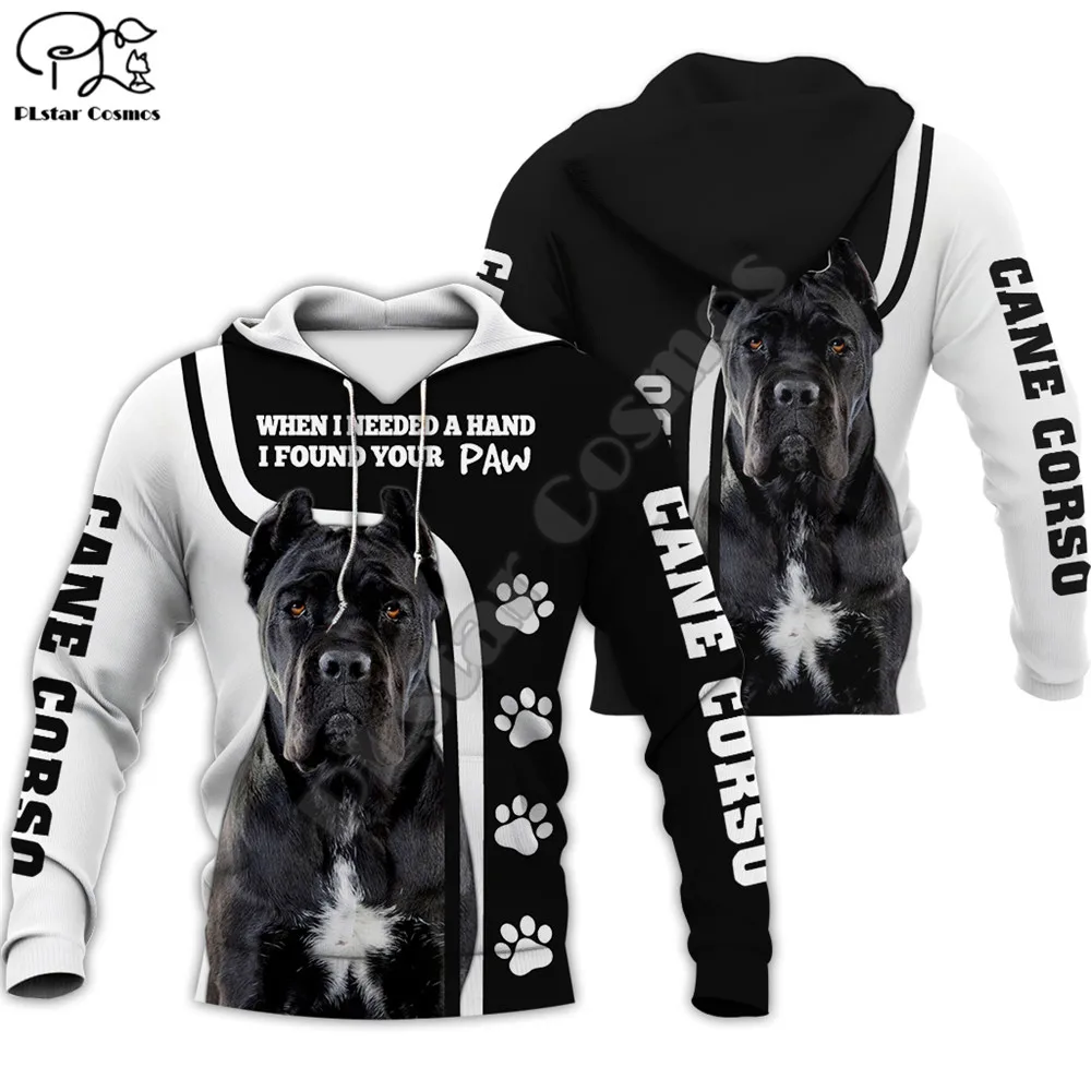 

Men women cane corso limited edition 3d full printed zipper hoodie long sleeve Sweatshirts jacket pullover tracksuit G2