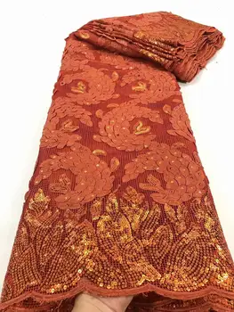 New orange African Lace Fabric Latest 3D Flower French Mesh Milk Silk Lace Fabric Sequins Nigerian Tulle Lace Fabric FD813
New orange African Lace Fabric Latest 3D Flower French Mesh Milk Silk Lace Fabric Sequins Nigerian Tulle Lace Fabric FD813