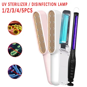 1/2/3/4/5pc Handheld UVC Disinfection Lamp UV Sterilization Lamp Folding Ultraviolet Disinfection Light Travel Sterilizing Light
1/2/3/4/5pc Handheld UVC Disinfection Lamp UV Sterilization Lamp Folding Ultraviolet Disinfection Light Travel Sterilizing Light