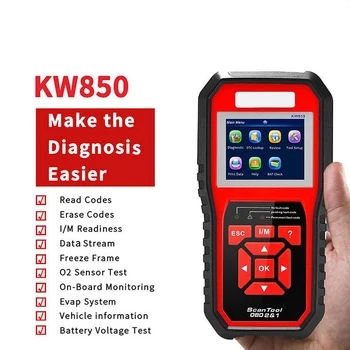 KW808 Professional Car Scanner Engine Automatic Code Reader Diagnostic Tool Detection Decoder Diagnostic Scan Tool
KW808 Professional Car Scanner Engine Automatic Code Reader Diagnostic Tool Detection Decoder Diagnostic Scan Tool