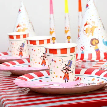 72pcs Circus Disposable Tableware Set Kids Birthday Party Decorations Paper Cups Plates for Circus Birthday Party Baby Shower
72pcs Circus Disposable Tableware Set Kids Birthday Party Decorations Paper Cups Plates for Circus Birthday Party Baby Shower