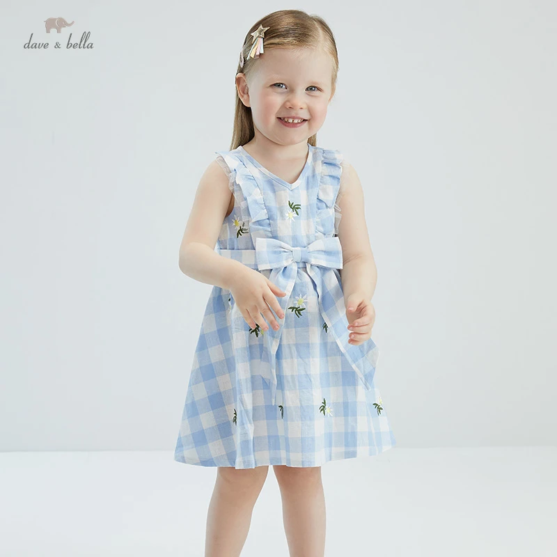 DB17787 dave bella summer baby girl's cute bow floral plaid dress children fashion party dress kids infant lolita clothes
DB17787 dave bella summer baby girl's cute bow floral plaid dress children fashion party dress kids infant lolita clothes