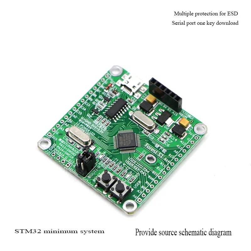 Serial port key download STM32F103C8T6 system board core board ARM board learning board
Serial port key download STM32F103C8T6 system board core board ARM board learning board