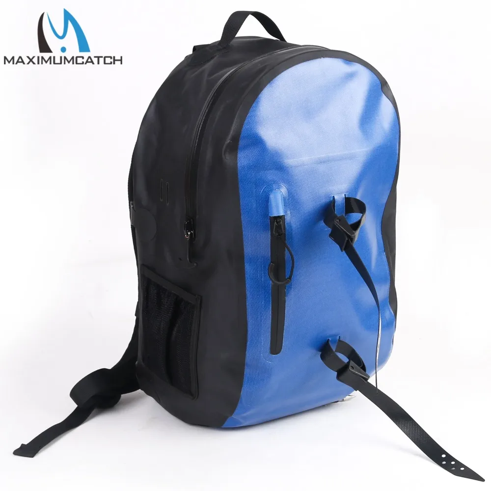 Maxcatch Fishing Bag 100% Waterproof Fsihing Backpack Dry 25L Ultra-durable 840D with YKK Zipper Tube Holder | Спорт и развлечения