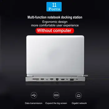 11 In 1 Type C Hub Adapter Laptop Docking Station USB Interface PD Reader Card HDMI HDMI VGA RJ45 For Macbook V7B5
11 In 1 Type C Hub Adapter Laptop Docking Station USB Interface PD Reader Card HDMI HDMI VGA RJ45 For Macbook V7B5