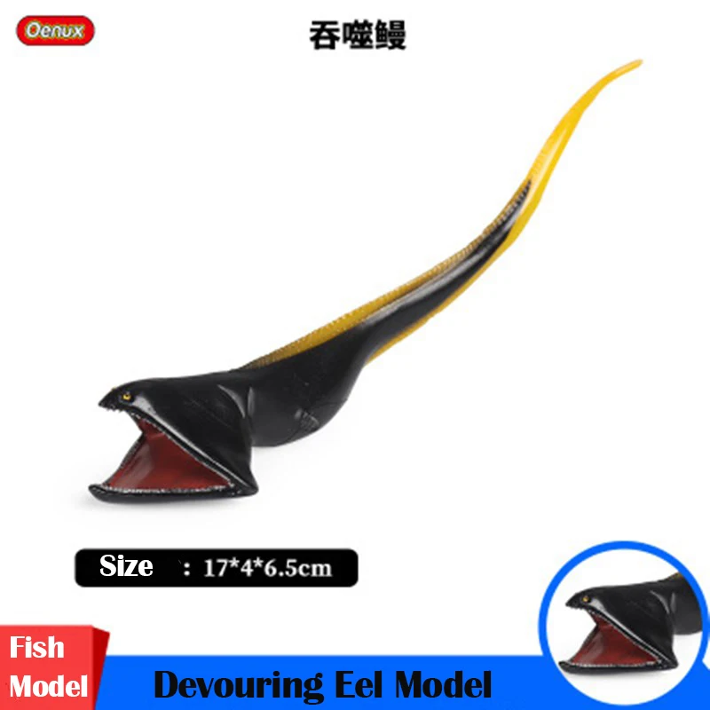 Simulation Devouring Eel Model Plastic Solid Simulated Sea Fish Animals Hand Model Educational Toys Christmas Gift For Children
Simulation Devouring Eel Model Plastic Solid Simulated Sea Fish Animals Hand Model Educational Toys Christmas Gift For Children